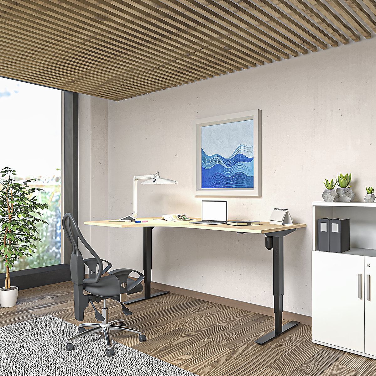 Bureau assis-debout électrique Atlanta (Illustration du produit 4)-3