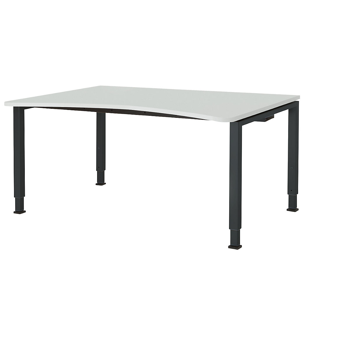Bureau courbe réglable en hauteur &ndash; mauser