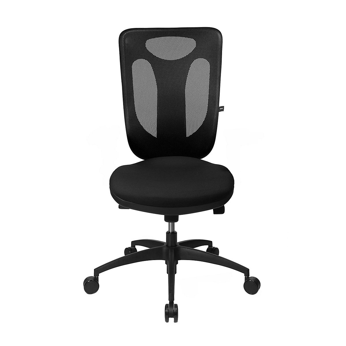 Topstar – Siège de bureau ergonomique, mécanisme synchrone, assise ergonomique, avec dossier résille, noir
