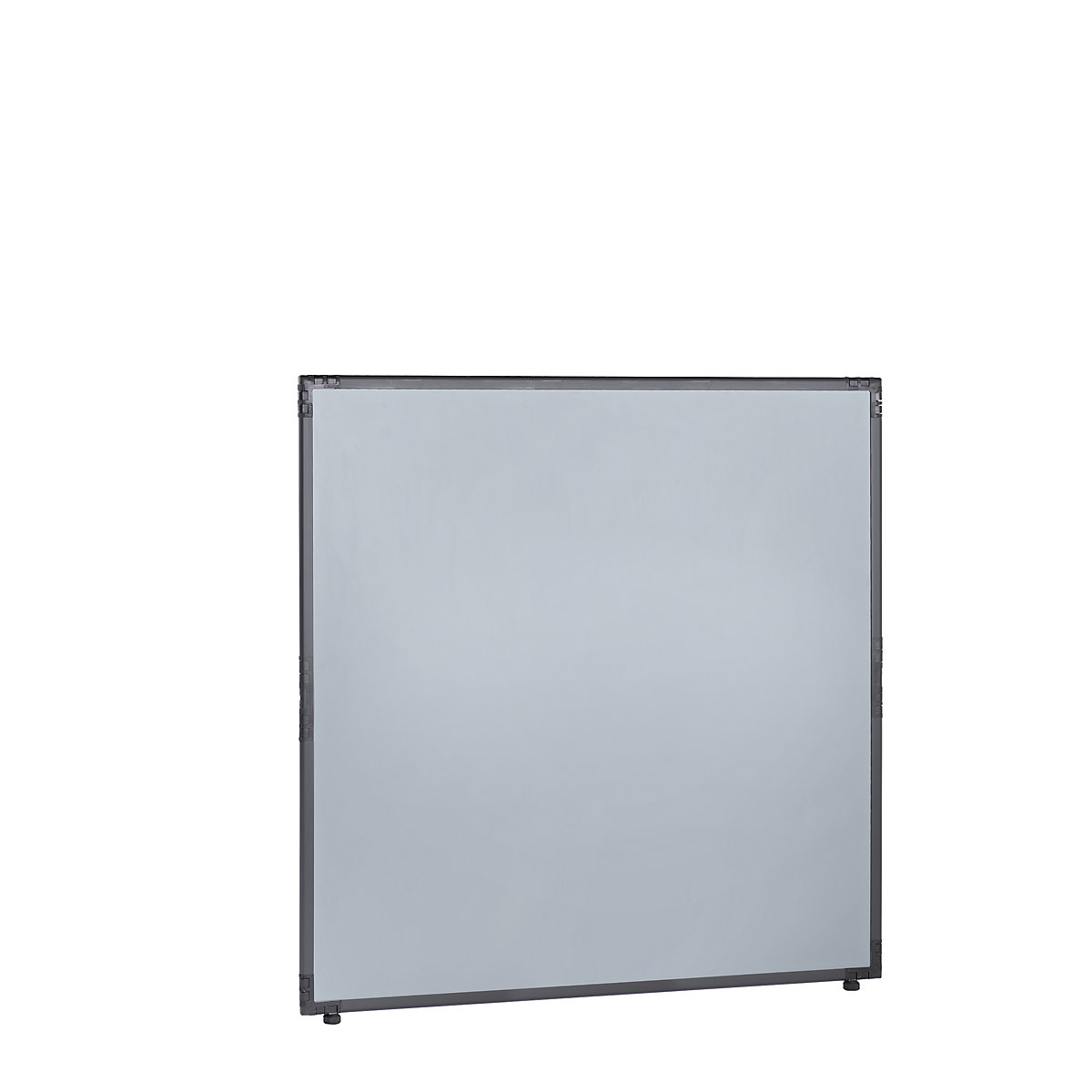 Cloison de séparation, plastique, cadre gris ardoise, gris argent, h x l 1300 x 1300 mm-8