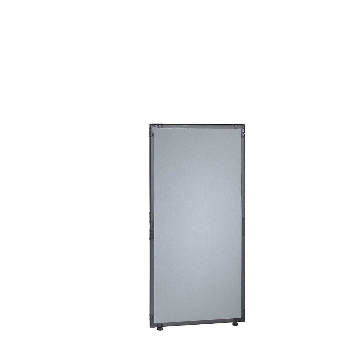 Cloison de séparation, feutre, cadre gris ardoise, gris argent, h x l 1300 x 650 mm-9