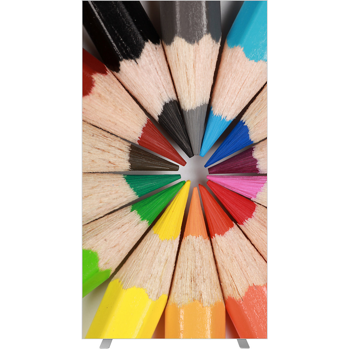 Cloison easyScreen, avec motif photo, modèle crayons, largeur 940 mm-20