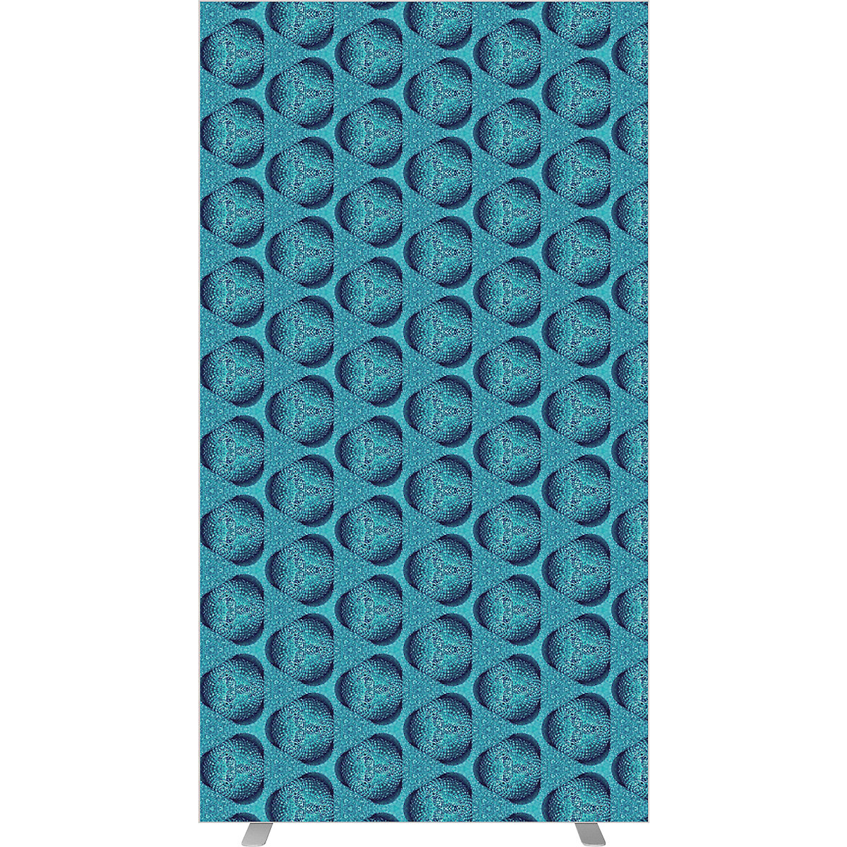 Cloison easyScreen, avec motif photo, modèle mosaïque bleue, largeur 940 mm-2