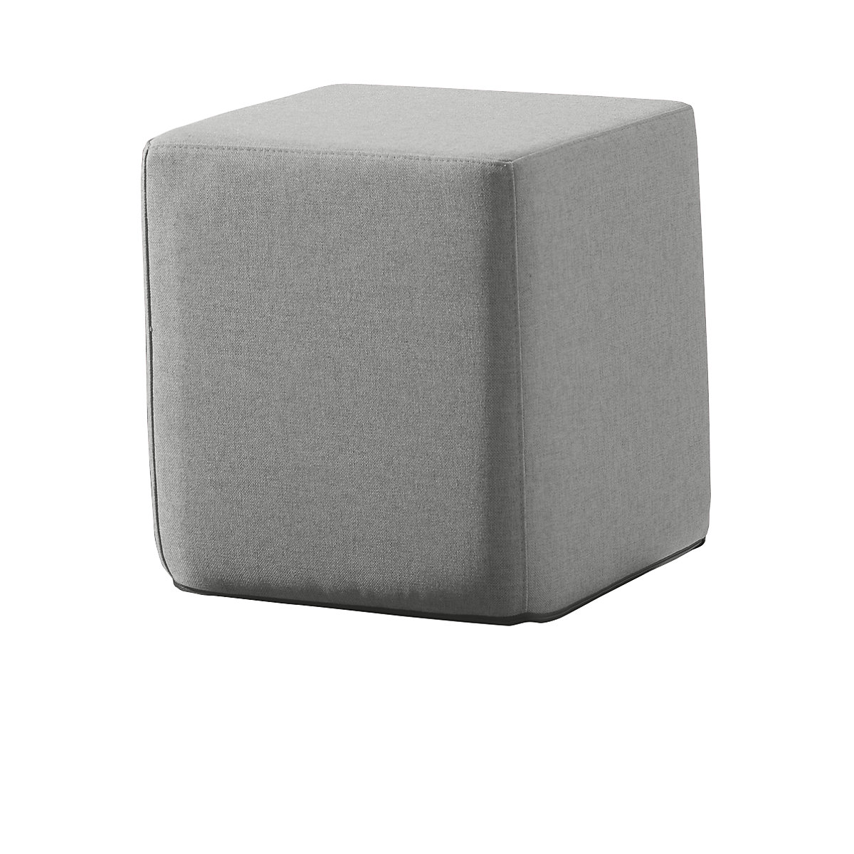 Pouf carré SITTING, h x l x p 420 x 400 x 400 mm, gris clair-6