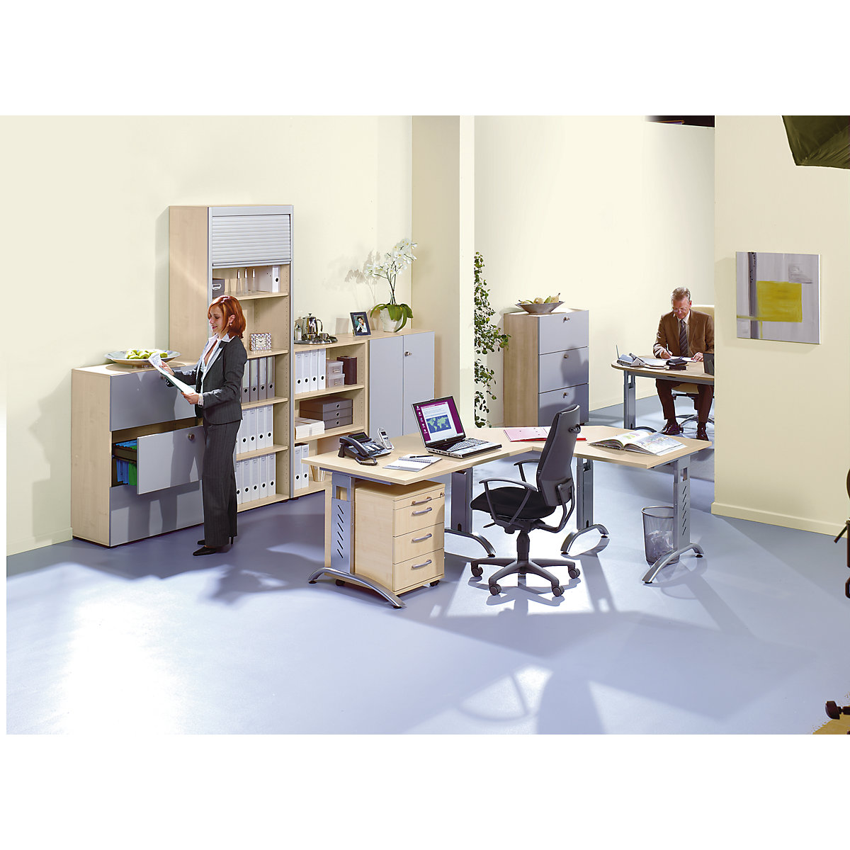 Rayonnage de bureau – eurokraft pro (Illustration du produit 3)-2