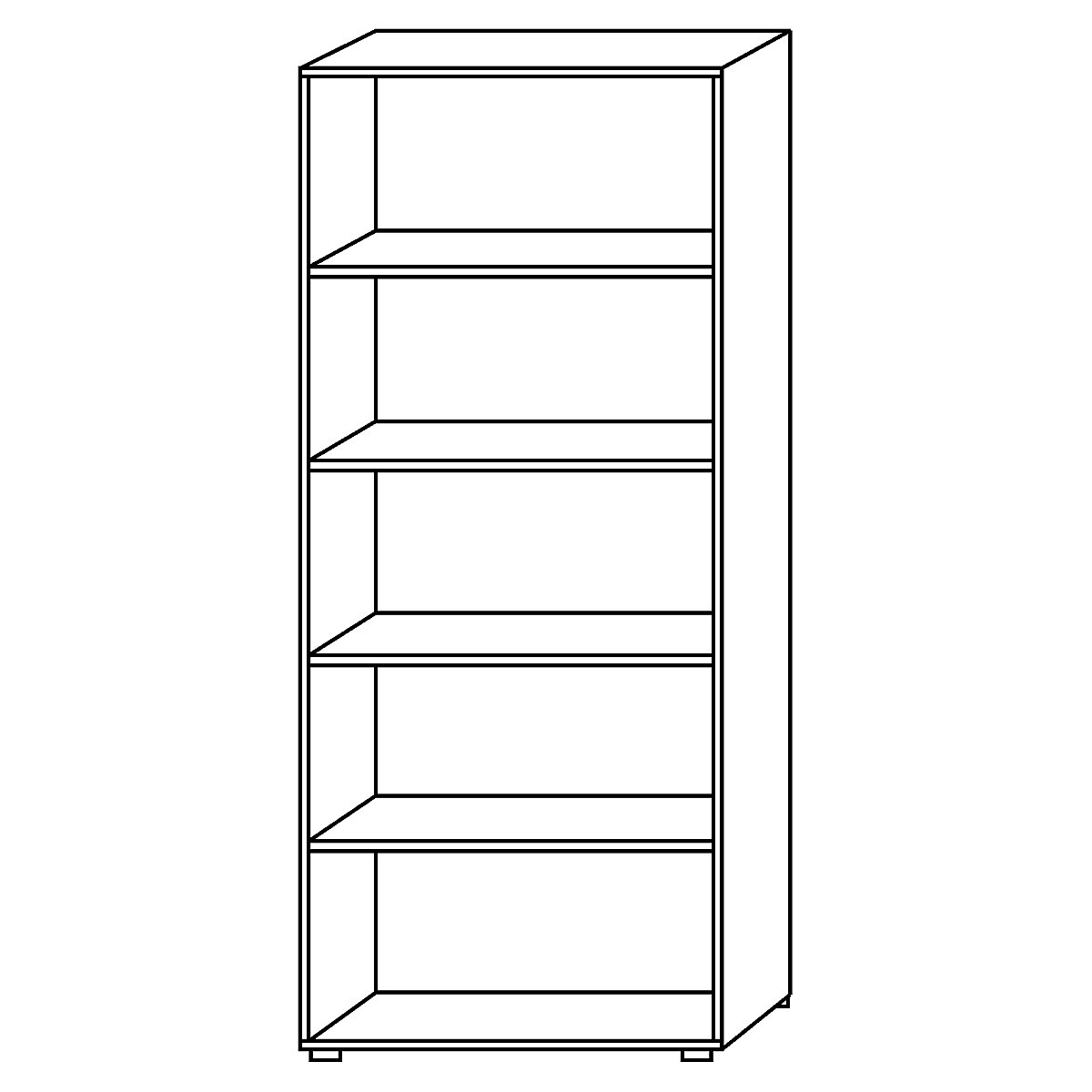 Rayonnage de bureau NICOLA – eurokraft pro (Illustration du produit 2)-1