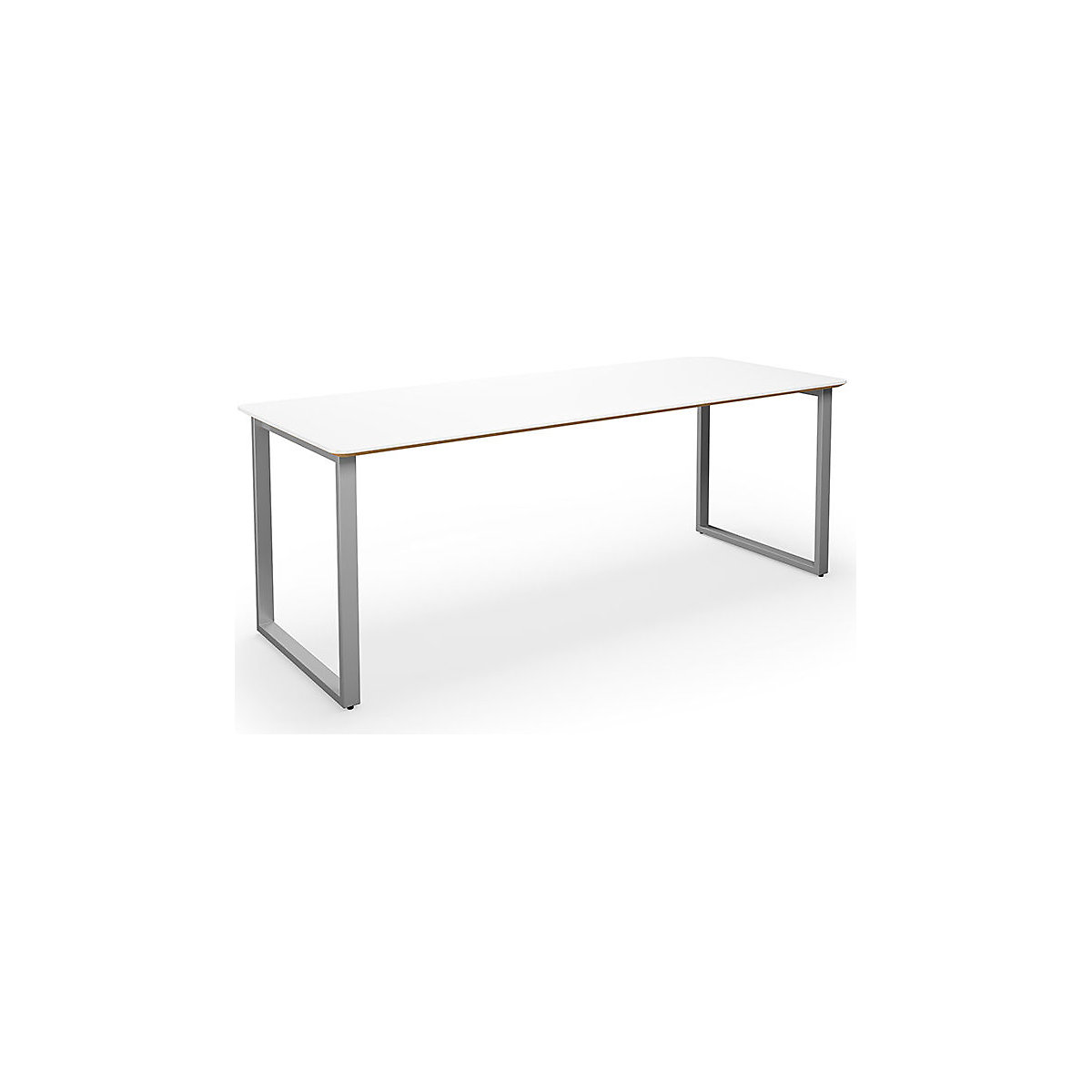 Table polyvalente DUO-O Trend, plateau droit, coins arrondis