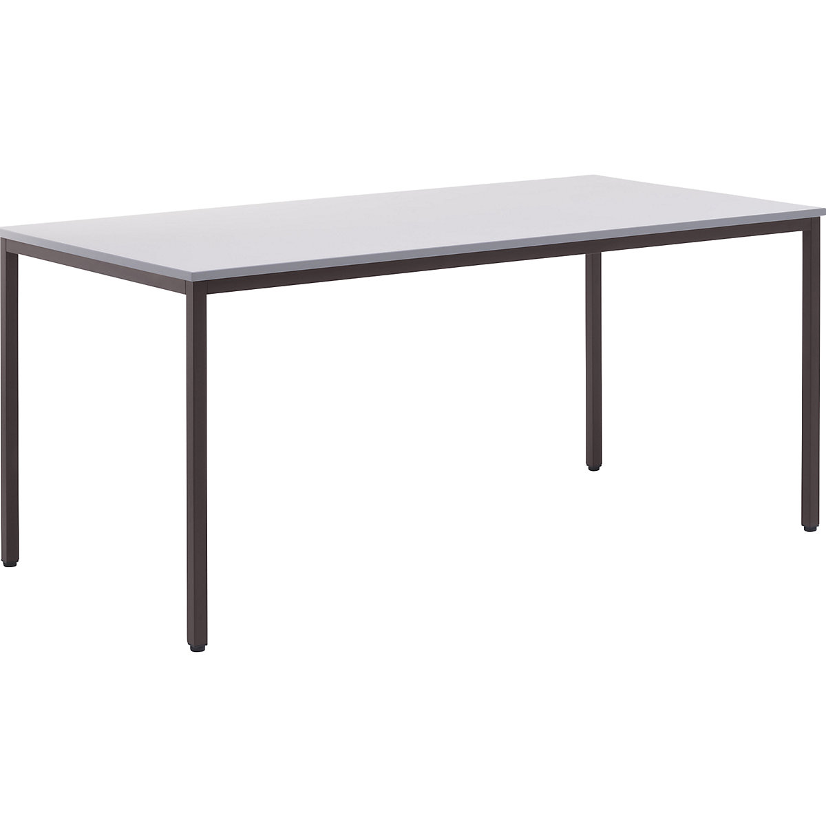 Table polyvalente – eurokraft basic, h x l x p 720 x 1600 x 800 mm, plateau gris clair, piétement brun gris-5