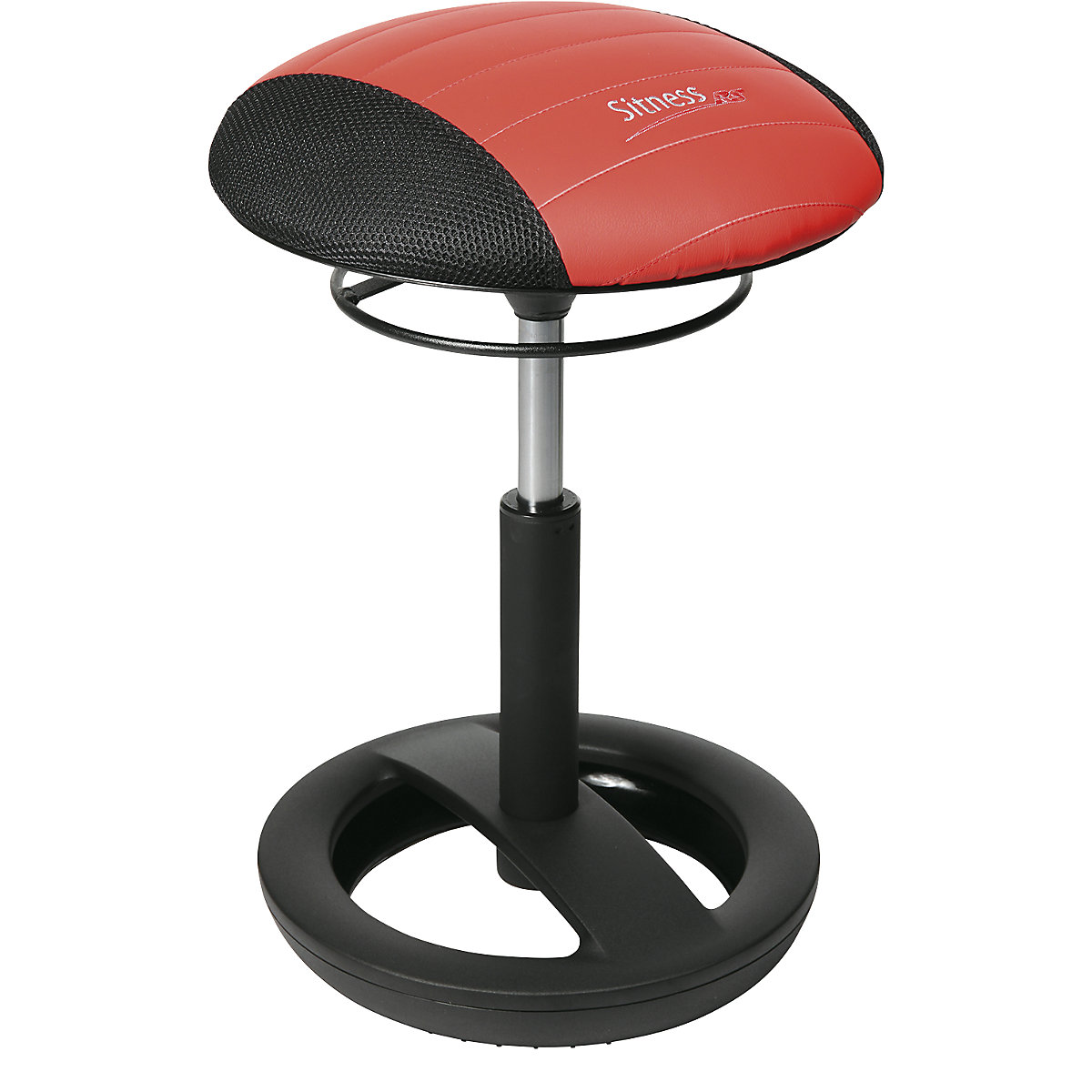 Tabouret SITNESS RS BOB – Topstar, Ø assise 385 mm, noir / rouge-4