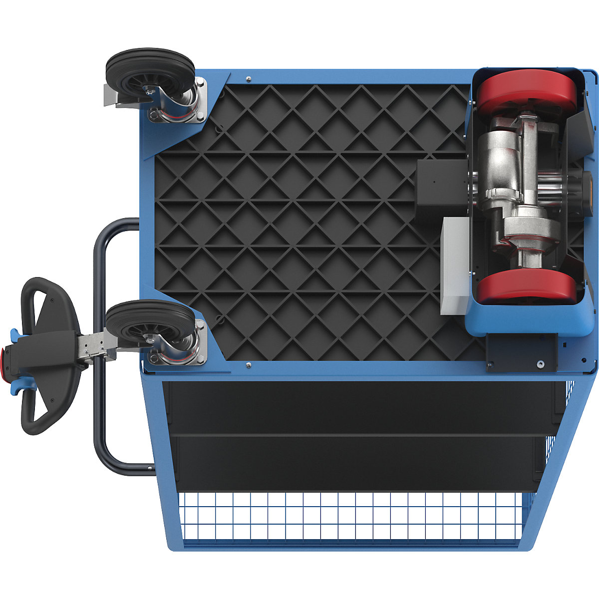 Carrello a ripiani con azionamento elettrico – eurokraft pro (Foto prodotto 4)-3
