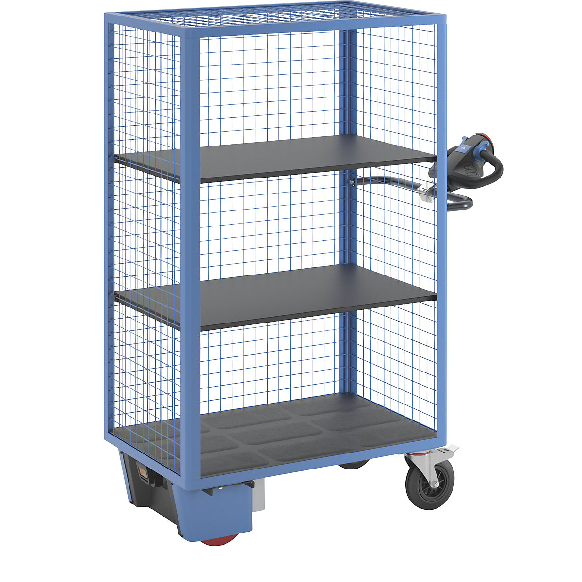 Carrello a ripiani con azionamento elettrico – eurokraft pro