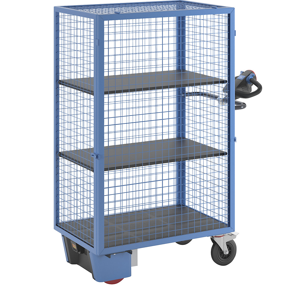 Carrello a ripiani con azionamento elettrico – eurokraft pro, undefined, undefined-1