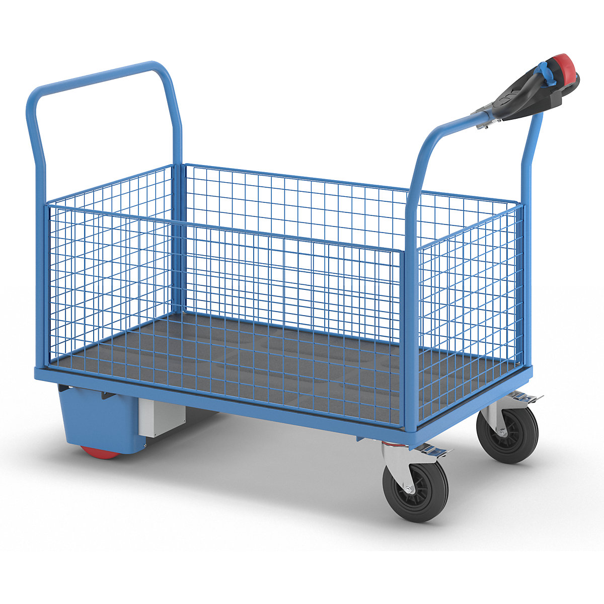 Cărucior cu platformă cu motor electric – eurokraft pro (Imagine produs 2)-1