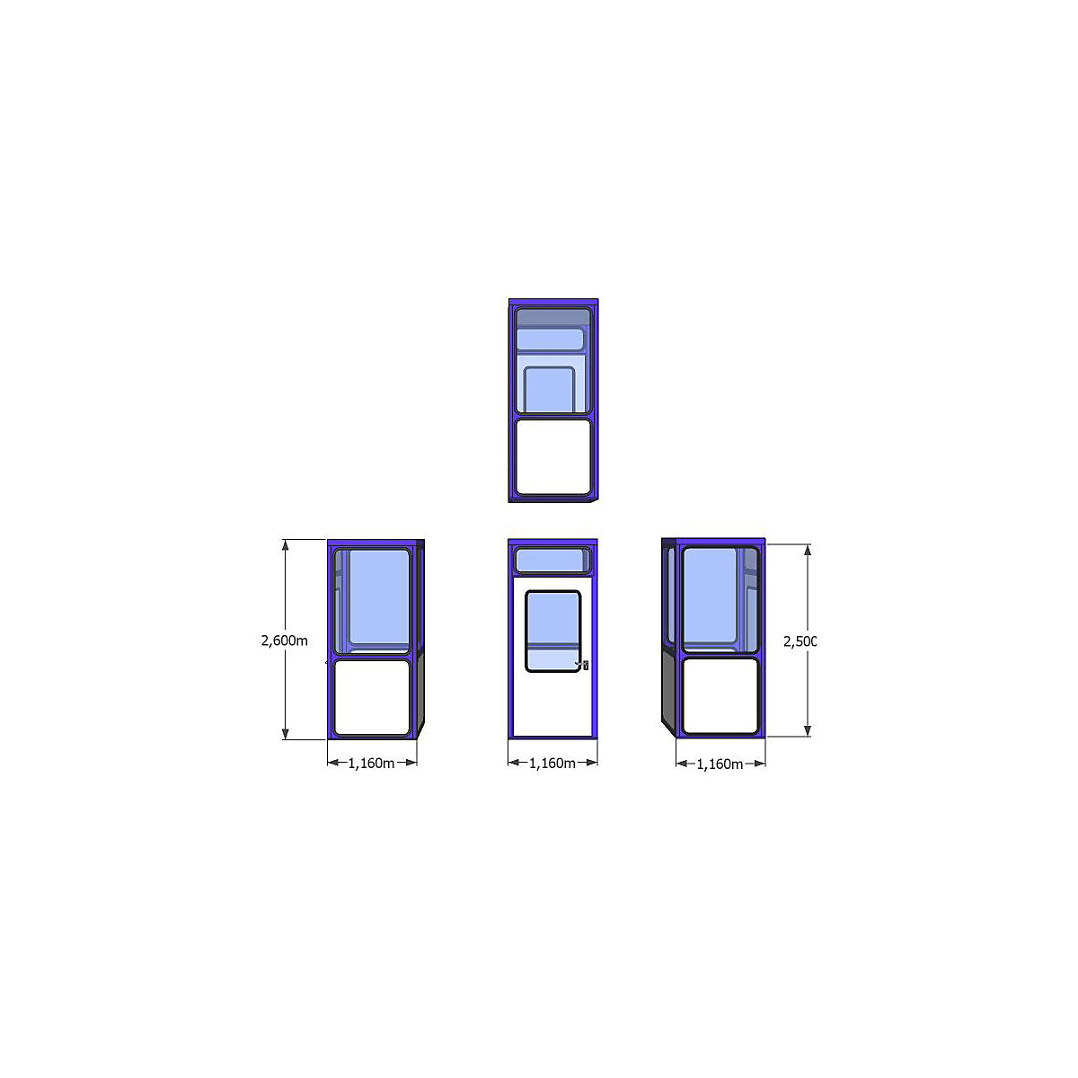 Multi-purpose building, panelling with rounded square pattern