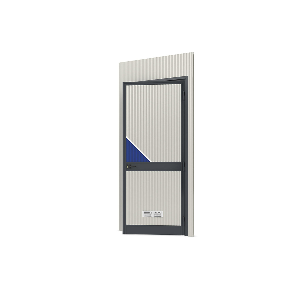 Prefab office – eurokraft pro, external WxH 1150 x 2600 mm, panel with door at right-13