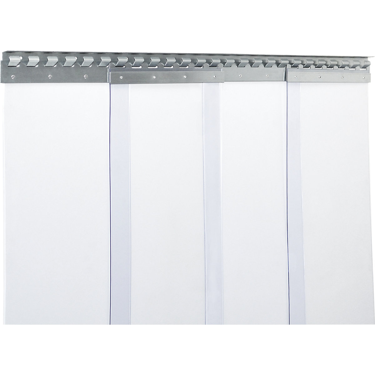 Strip curtain, price/m², width x thickness 300 x 3 mm, overlap 1 hook = 54 mm-8