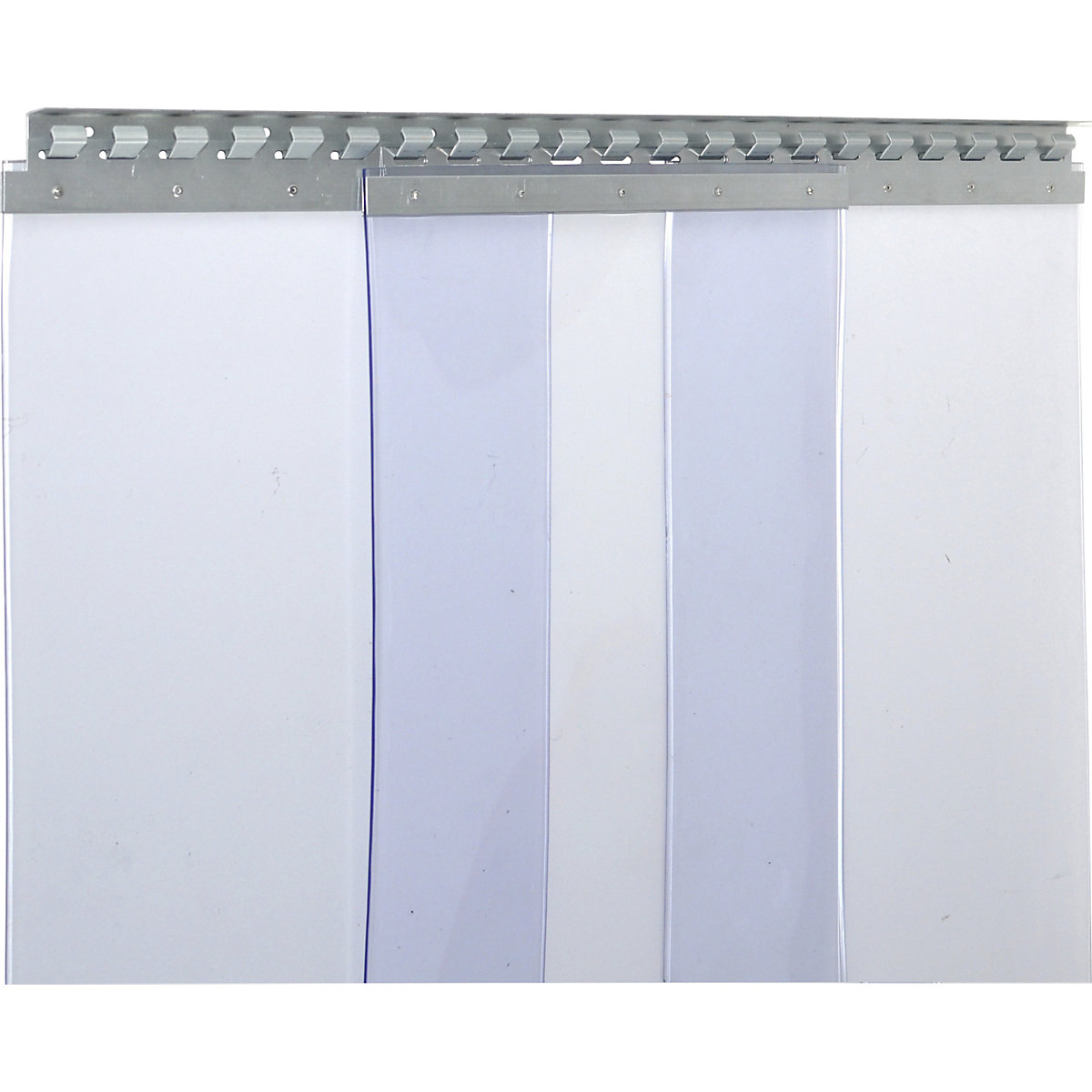 Strip curtain, price/m², width x thickness 400 x 4 mm, overlap 3 hooks = 154 mm-8