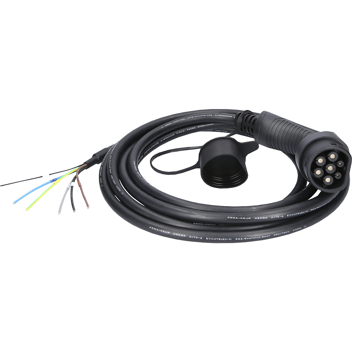 Cable de carga efuturo recto, extremo abierto