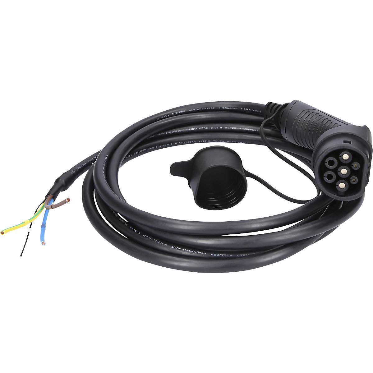Cable de carga efuturo recto, extremo abierto