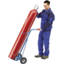 Carrello per bombole in acciaio e per bombole di gas