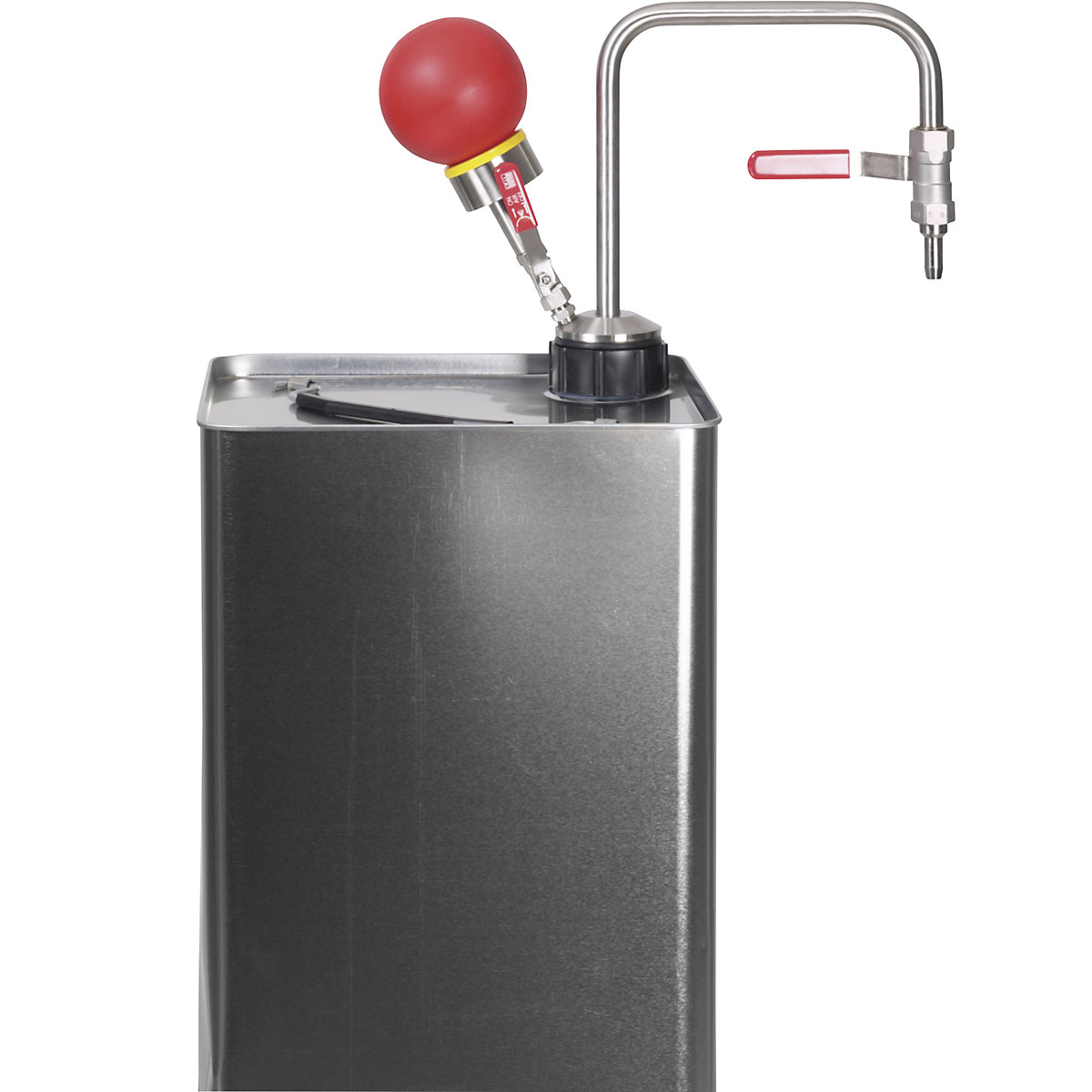 Pompa per solventi in acciaio inox, funzionamento manuale (Foto prodotto 8)-7