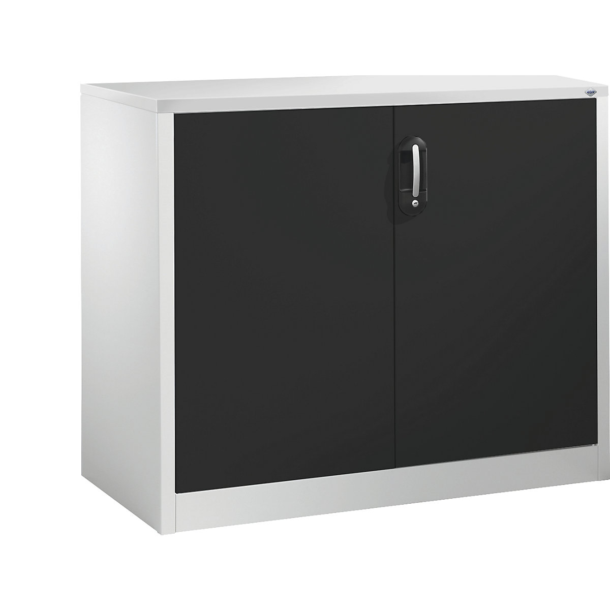 C+P – Armario auxiliar para archivadores ACURADO, 2 pisos de archivadores, H x A x P 1000 x 1200 x 500 mm, gris luminoso / gris negruzco