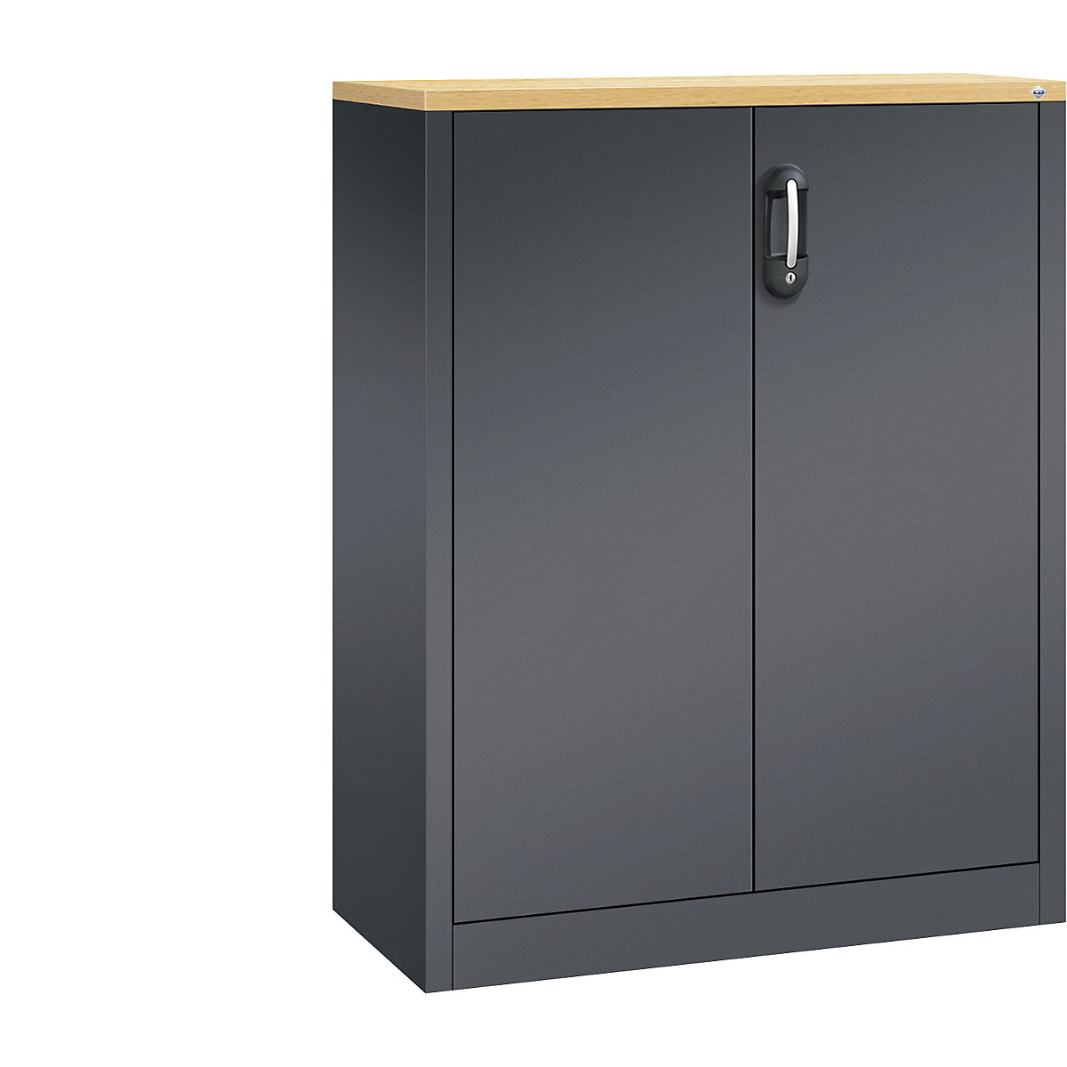 C+P – Armario auxiliar para archivadores ACURADO, 3 pisos de archivadores, H x A x P 1200 x 930 x 400 mm, gris negruzco / gris negruzco