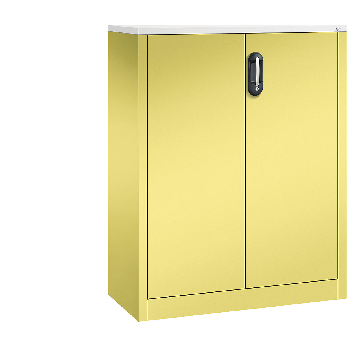 C+P – Armario auxiliar para archivadores ACURADO, 3 pisos de archivadores, H x A x P 1200 x 930 x 400 mm, amarillo azufre / amarillo azufre