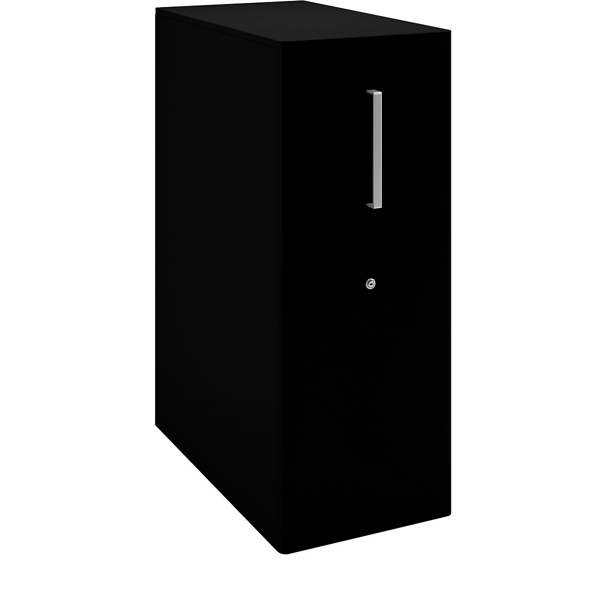 Mueble auxiliar Tower™ 4, con cubierta, 1 tablón para chinchetas – BISLEY, colocación a la izquierda, 1 balda, negro-13