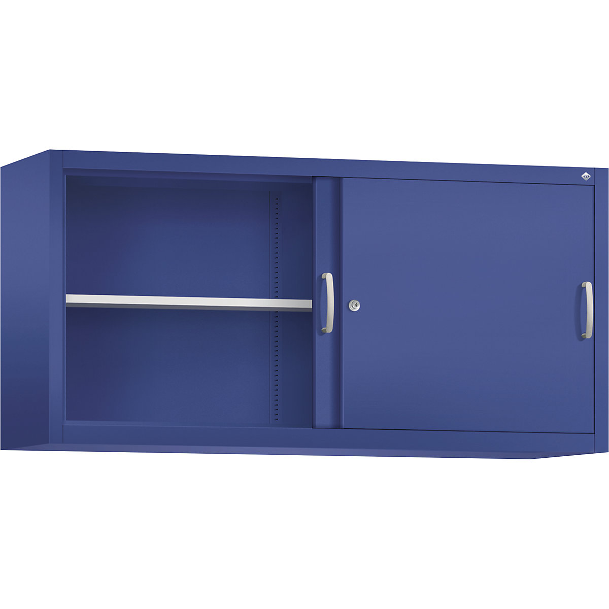 Armario de puertas correderas ACURADO – C+P: 6 baldas, 2 compartimento bajo  llave, H x A x P 1950 x 1600 x 500 mm