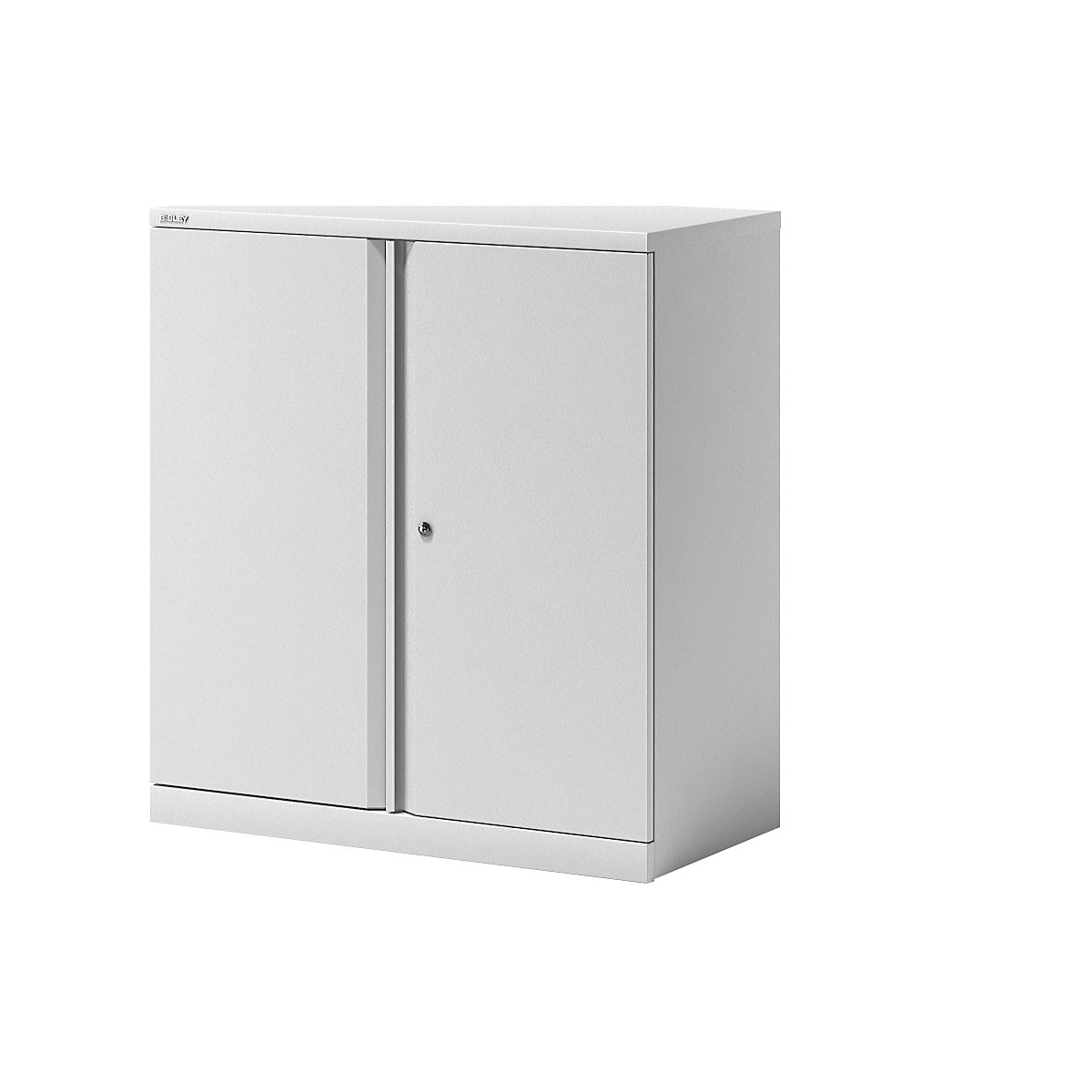 BISLEY – Armario de puertas batientes ESSENTIALS, 1 balda, 2 pisos de archivadores, blanco tráfico