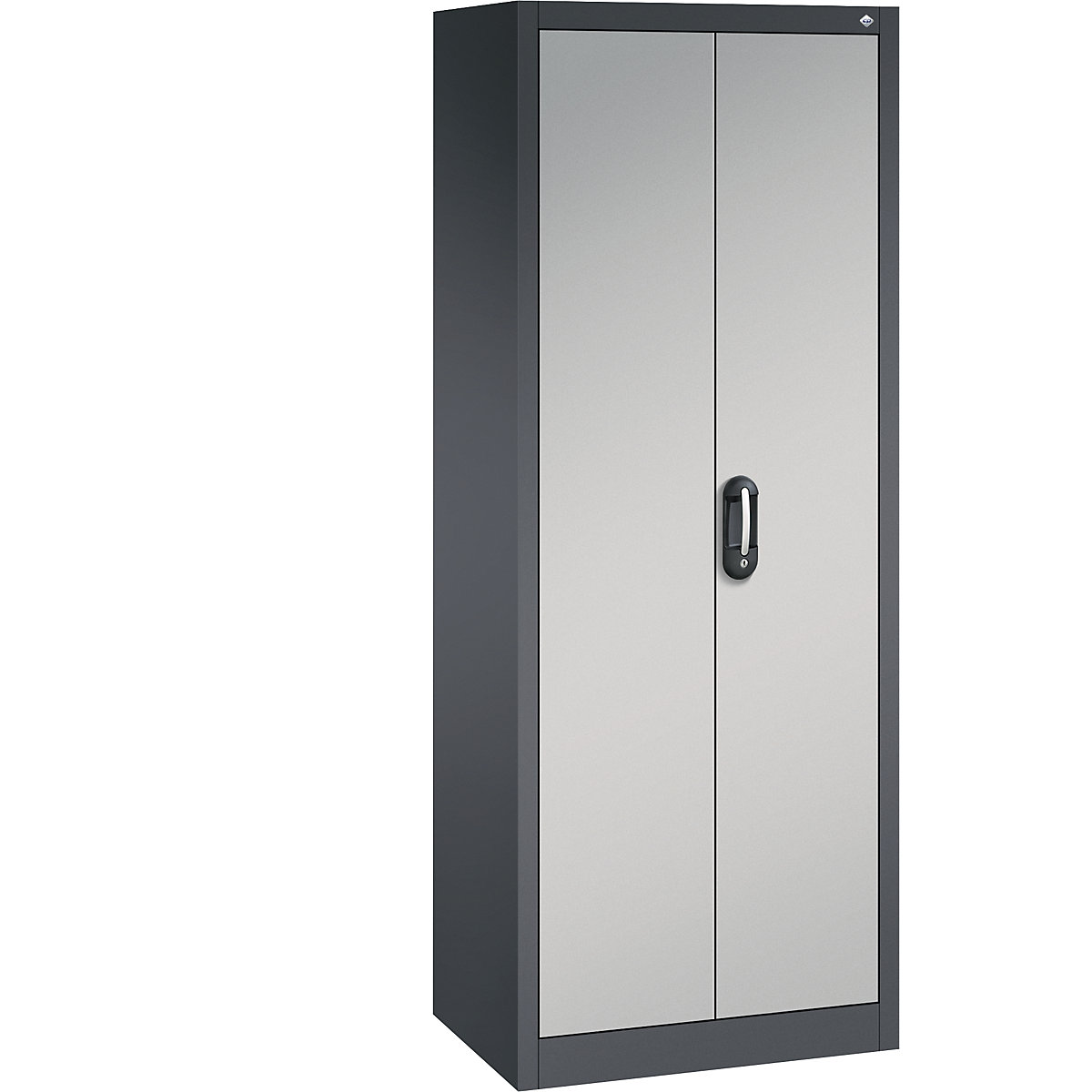 C+P – Armario universal ACURADO, A x P 700 x 500 mm, gris negruzco / aluminio blanco