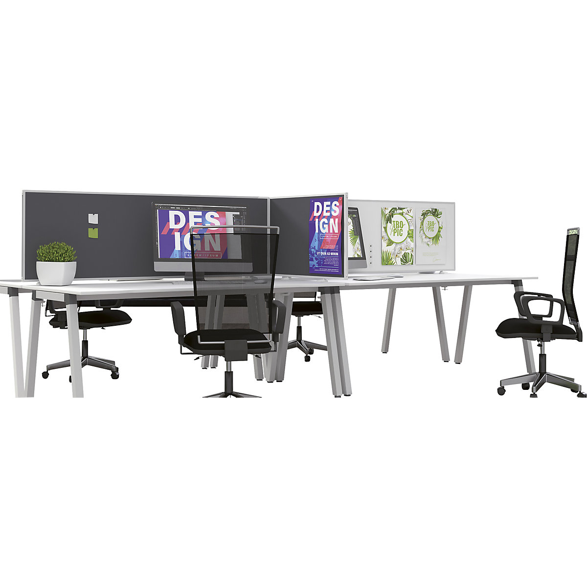 Pared separadora de sobremesa VarioPin – magnetoplan (Imagen del producto 11)-10