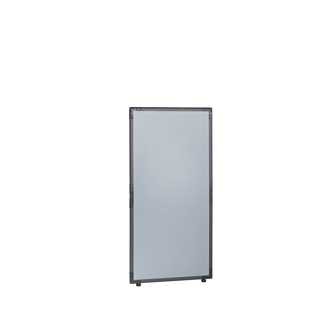 Pared separadora, plástico, marco gris pizarra, gris plata, HxA 1300 x 650 mm-11