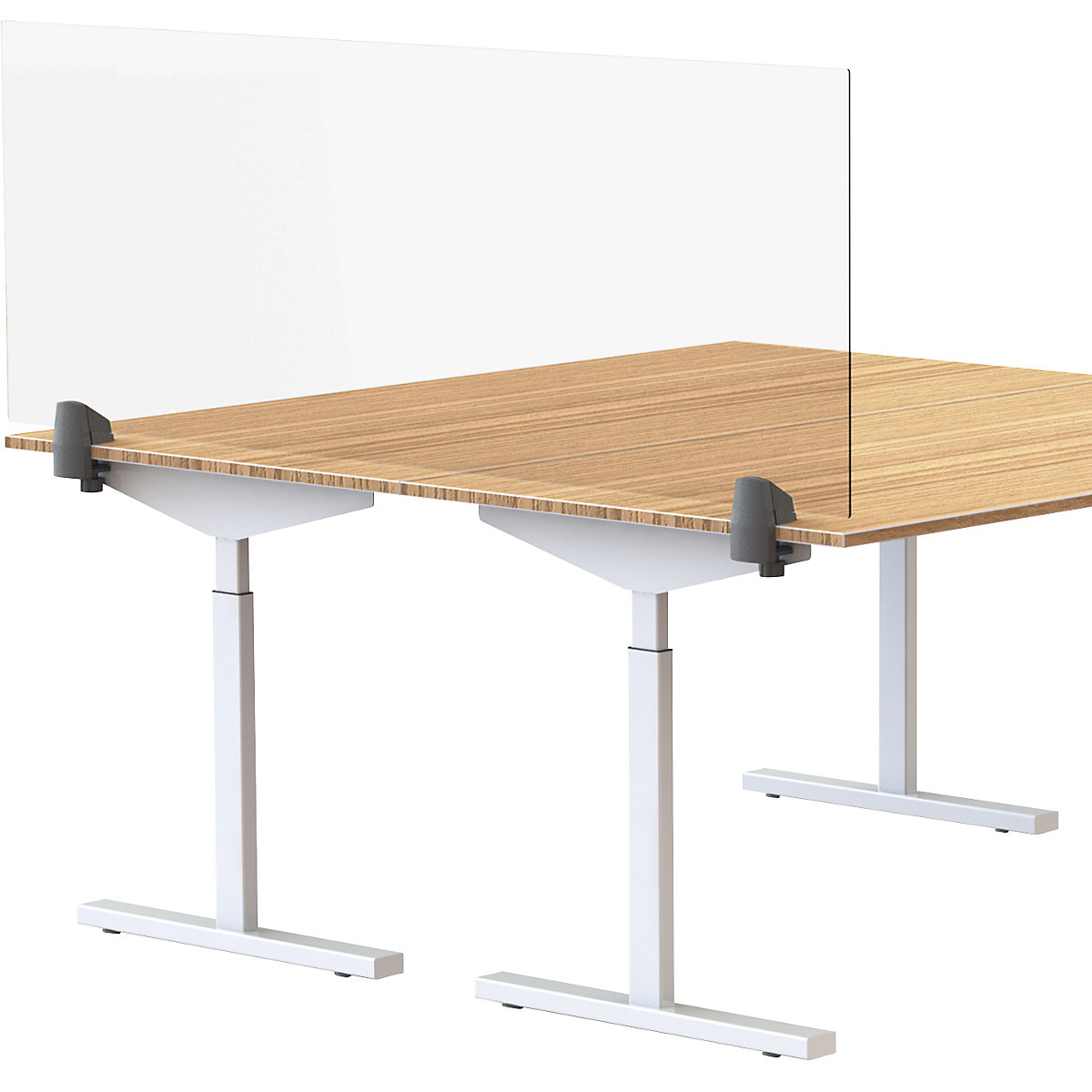 Pared separadora sobre la mesa para puesto de trabajo individual (Imagen del producto 4)-3
