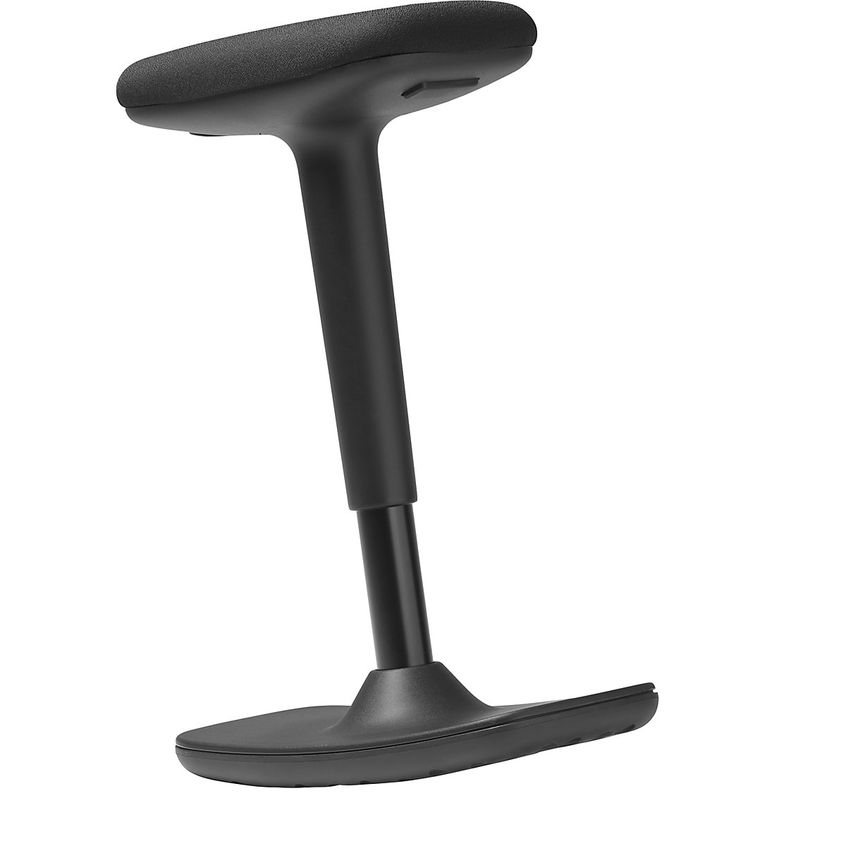 Taburete para estar sentado y de pie TO-SWIFT – TrendOffice, de altura regulable entre 500 y 750 mm, negro-7