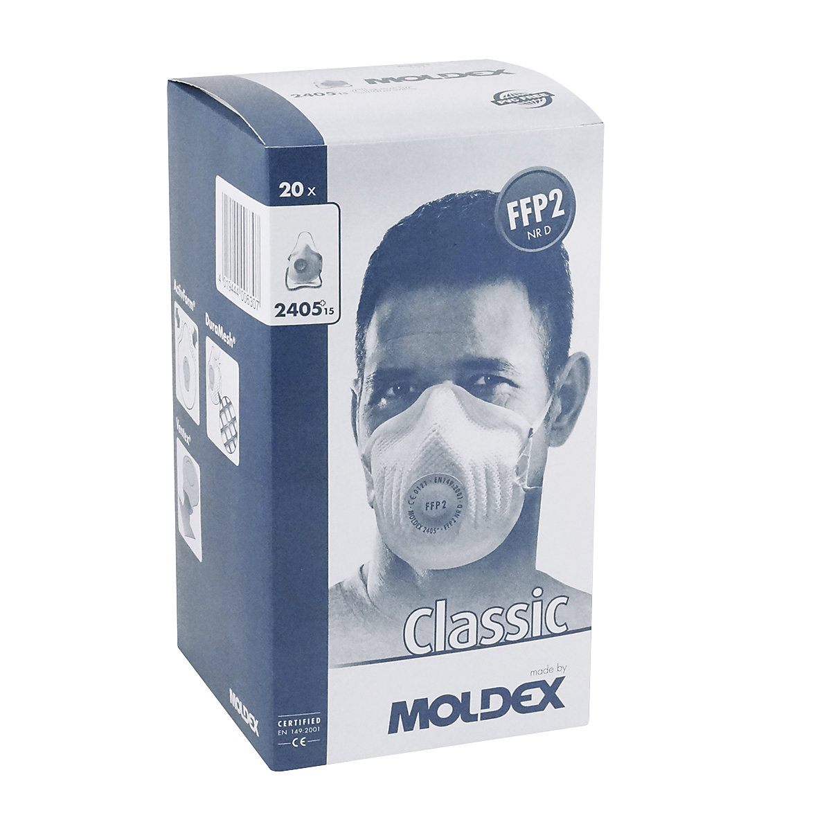 FFP2 NR D légzésvédő maszk – MOLDEX (Termék képe 2)-1