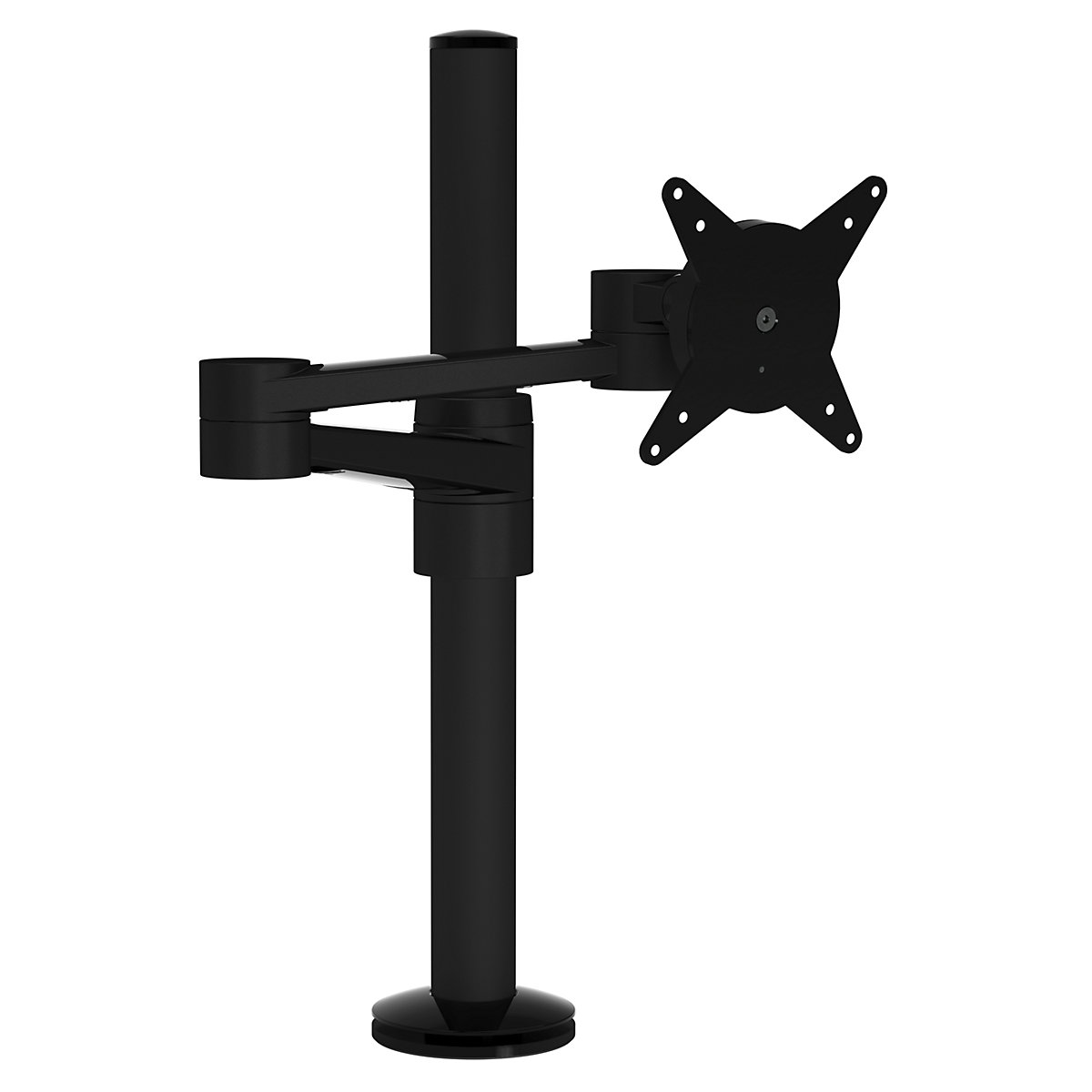 Držač za monitor VIEWLITE – Dataflex, s mogućnošću namještanja visine, dvije konzole, u crnoj boji-6