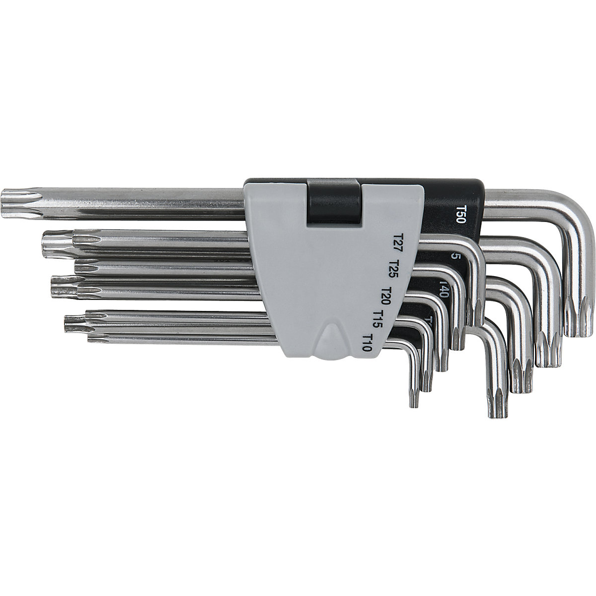 Zestaw kątowych kluczy imbusowych ze stali szlachetnej długich – KS Tools