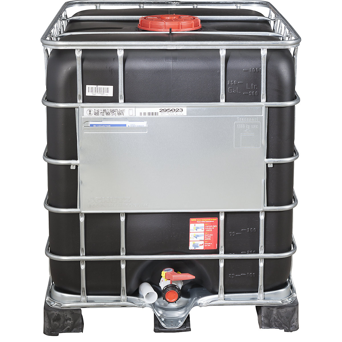 Container IBC RECOBULK cu protecție UV, certificare ONU (Imagine produs 5)-4