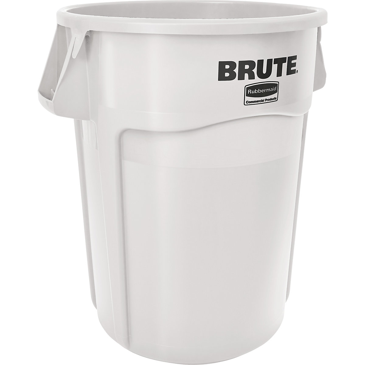 Container universal BRUTE®, rotund – Rubbermaid, capacitate 166 l, alb