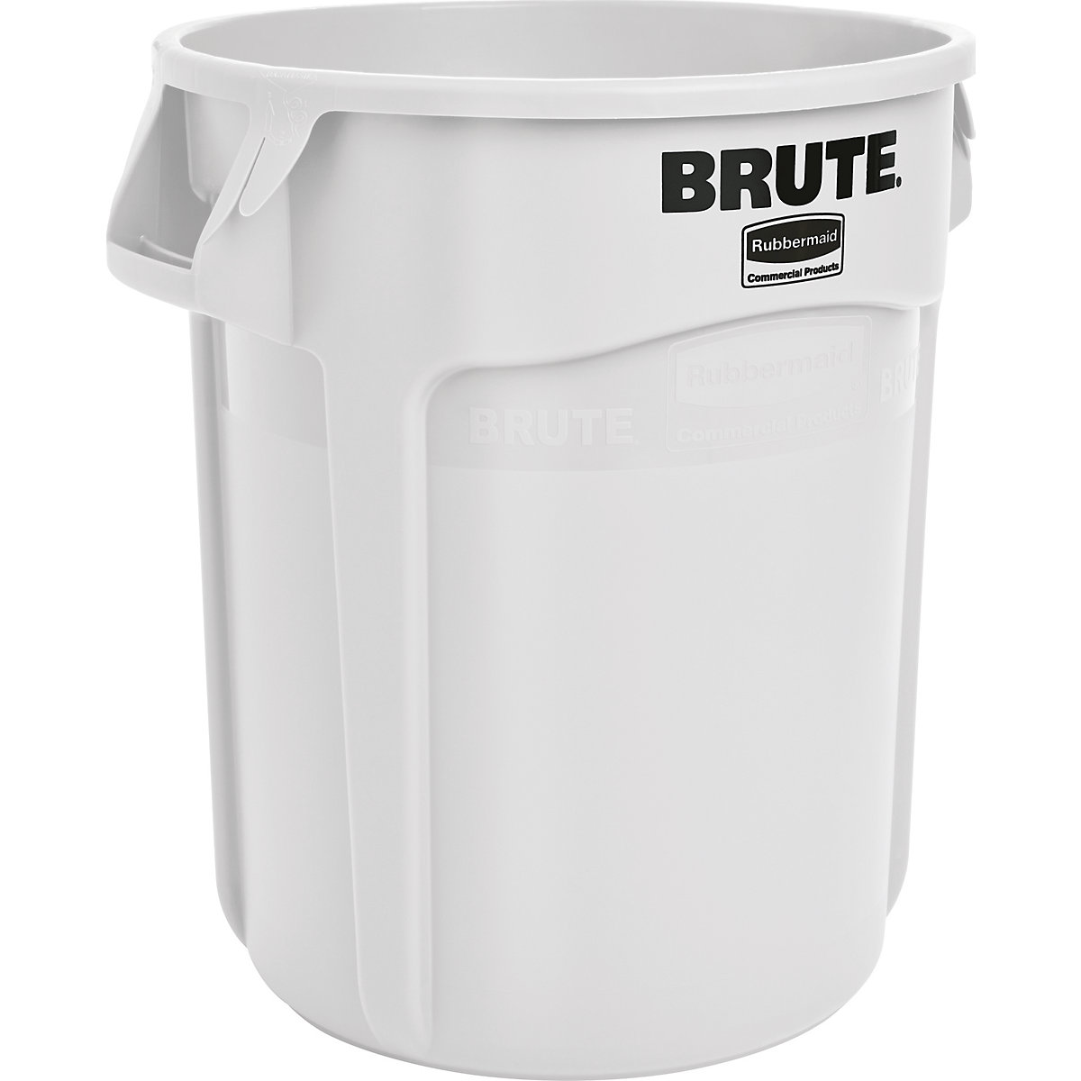 Rubbermaid – Container universal/recipient multifuncțional BRUTE®, rotund, capacitate cca. 75 l, alb