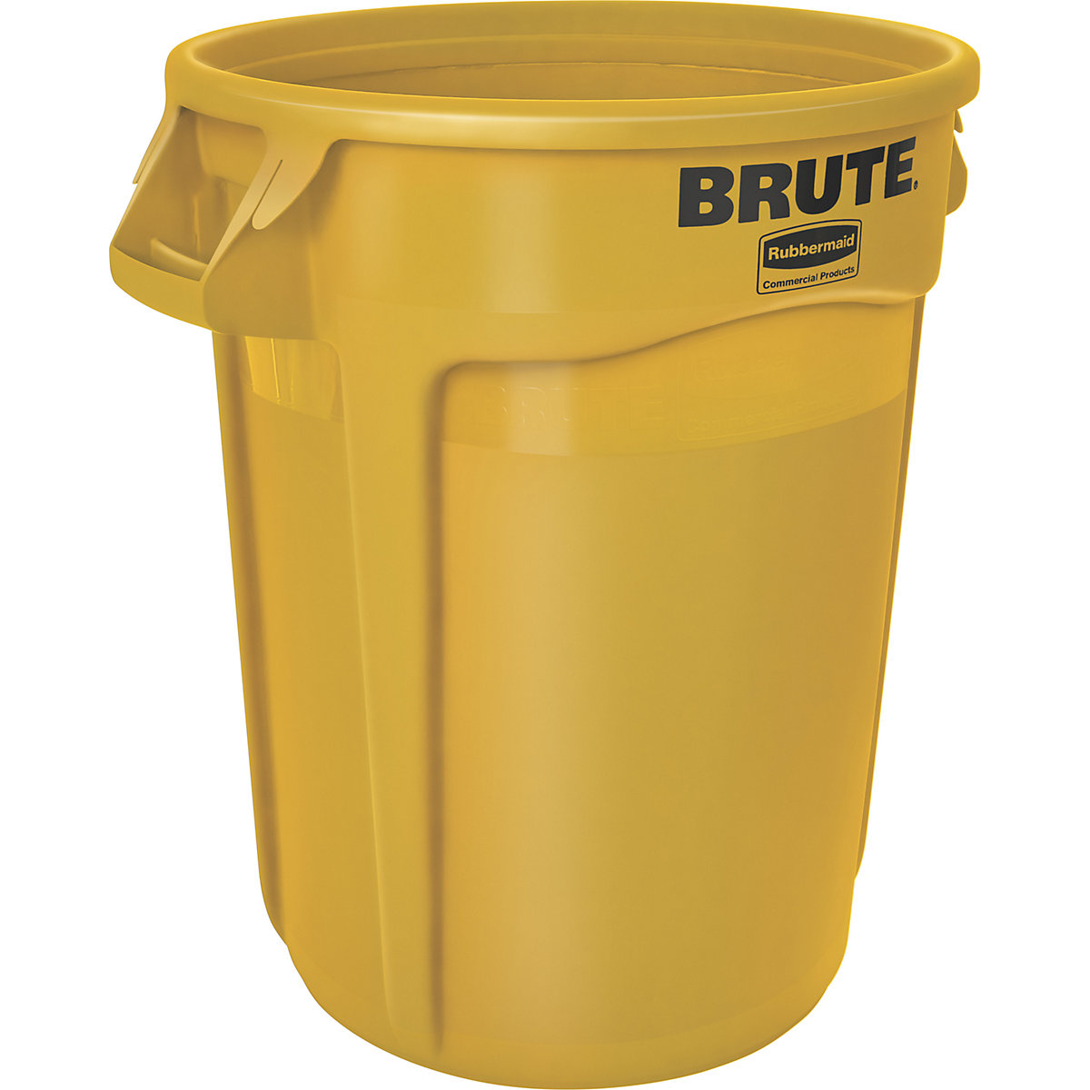 Rubbermaid – Container universal/recipient multifuncțional BRUTE®, rotund, capacitate cca. 121 l, galben