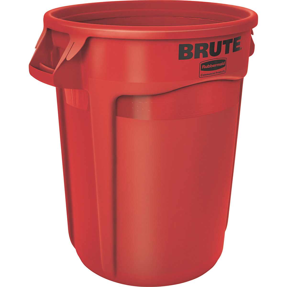 Rubbermaid – Container universal/recipient multifuncțional BRUTE®, rotund, capacitate cca. 121 l, roșu