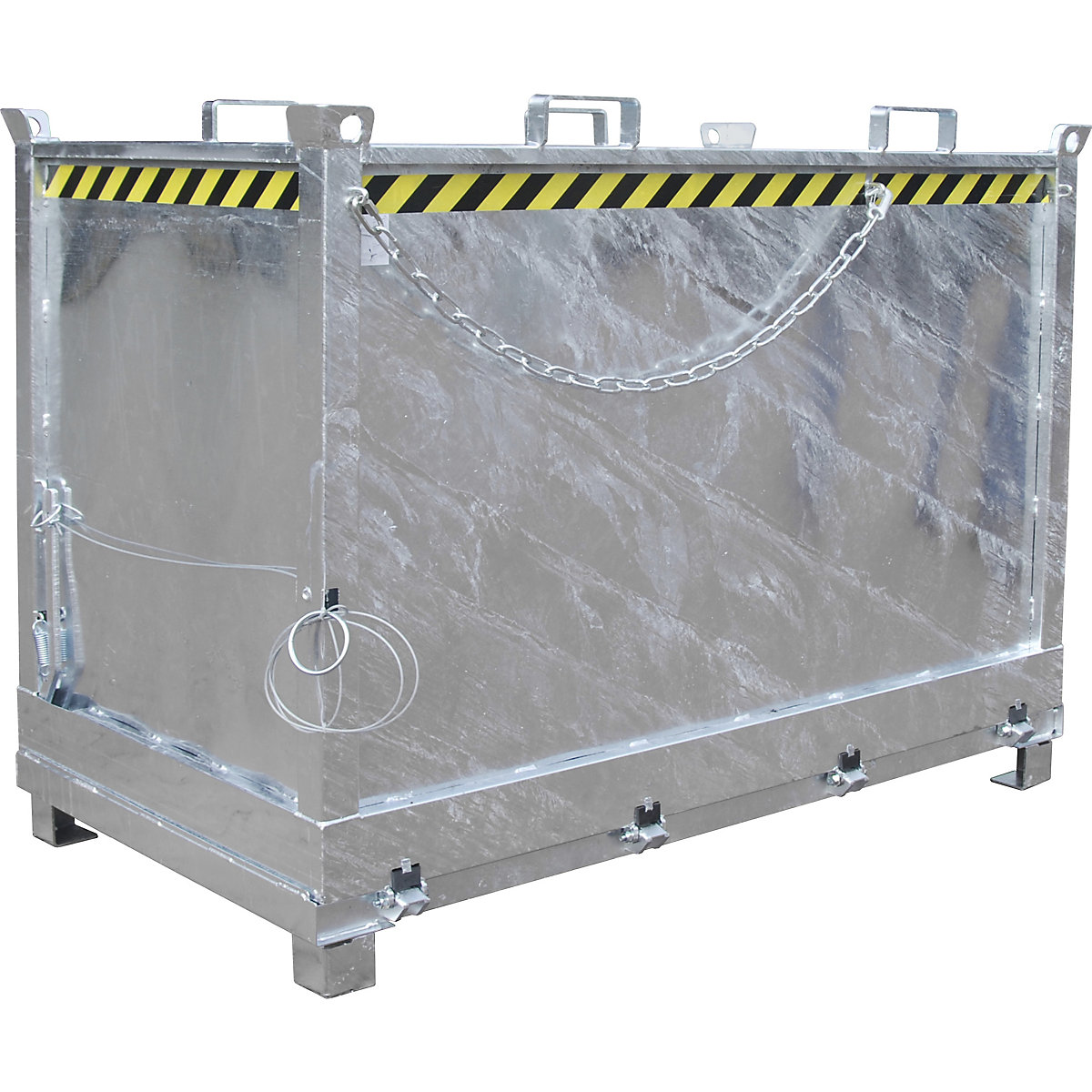 Container cu podea pliabilă – eurokraft pro, volum 1,5 m³, zincat la cald-10
