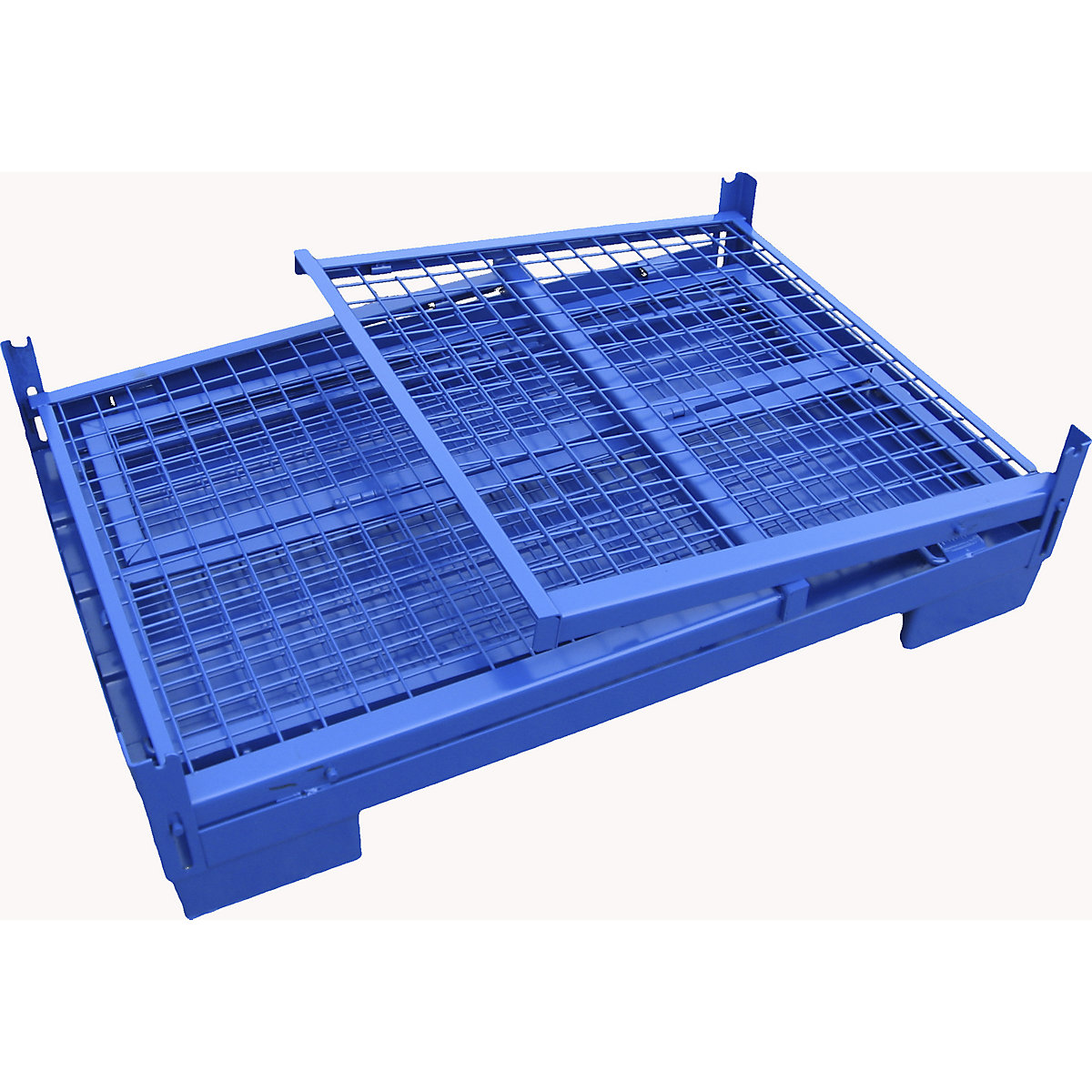 Boxă pliantă de stivuire în format Euro, pliabilă – Heson (Imagine produs 2)-1