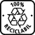 Complet reciclabil. Aceste produse sunt fabricate din granule inițiale și au simbolul aferent. Astfel este posibilă reciclarea pe sortimente.
