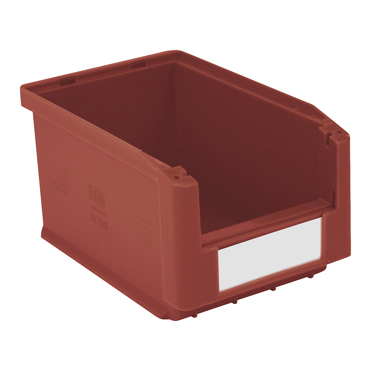 Cutie de depozitare cu conținut vizibil – BITO, lung. x lăț. x î. 230 x 150 x 125 mm, amb. 20 buc., roșie-3