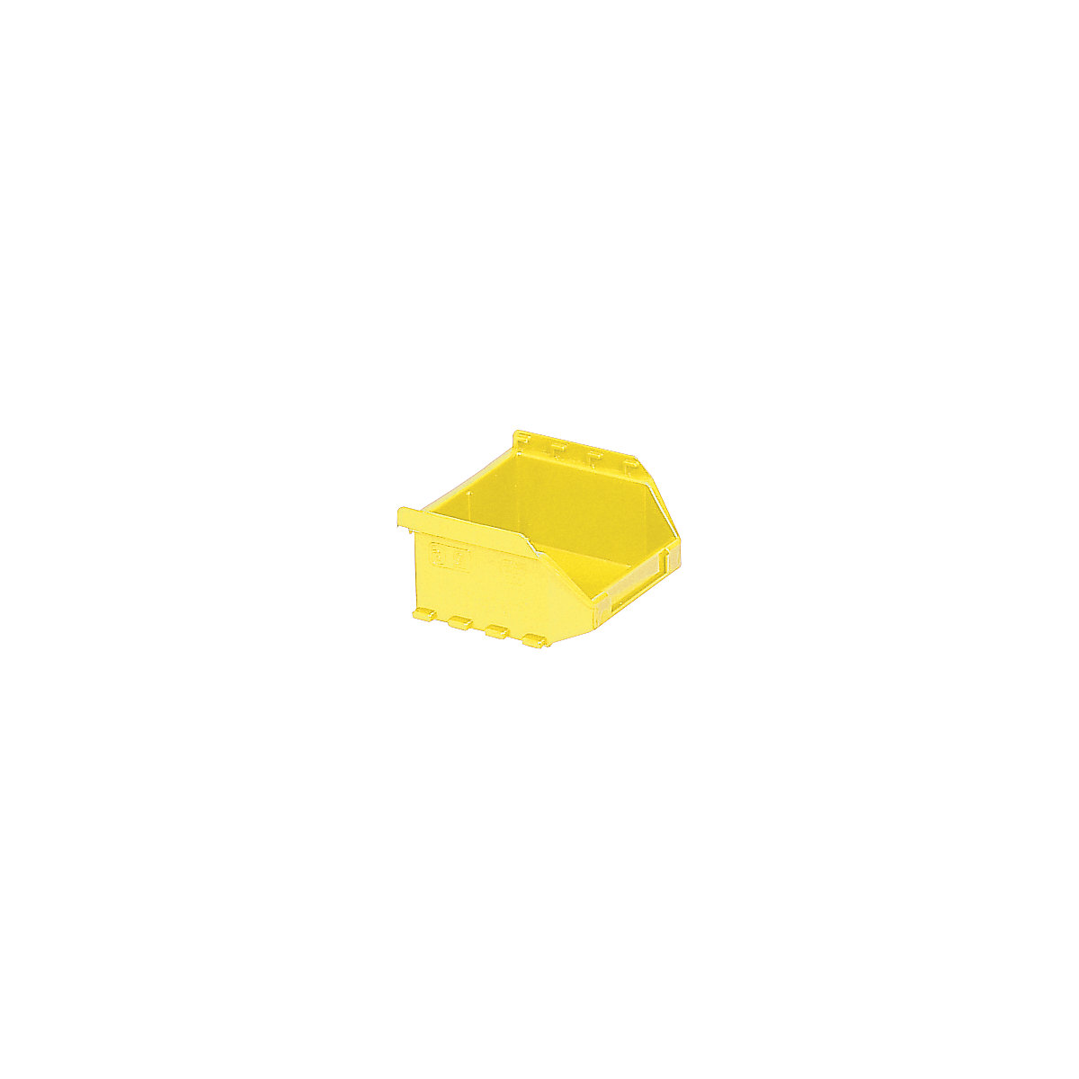 Cutie de depozitare deschisă din polietilenă FUTURA, lung. x lăț. x î. 85 x 98 x 50 mm, amb. 50 buc. galben-2