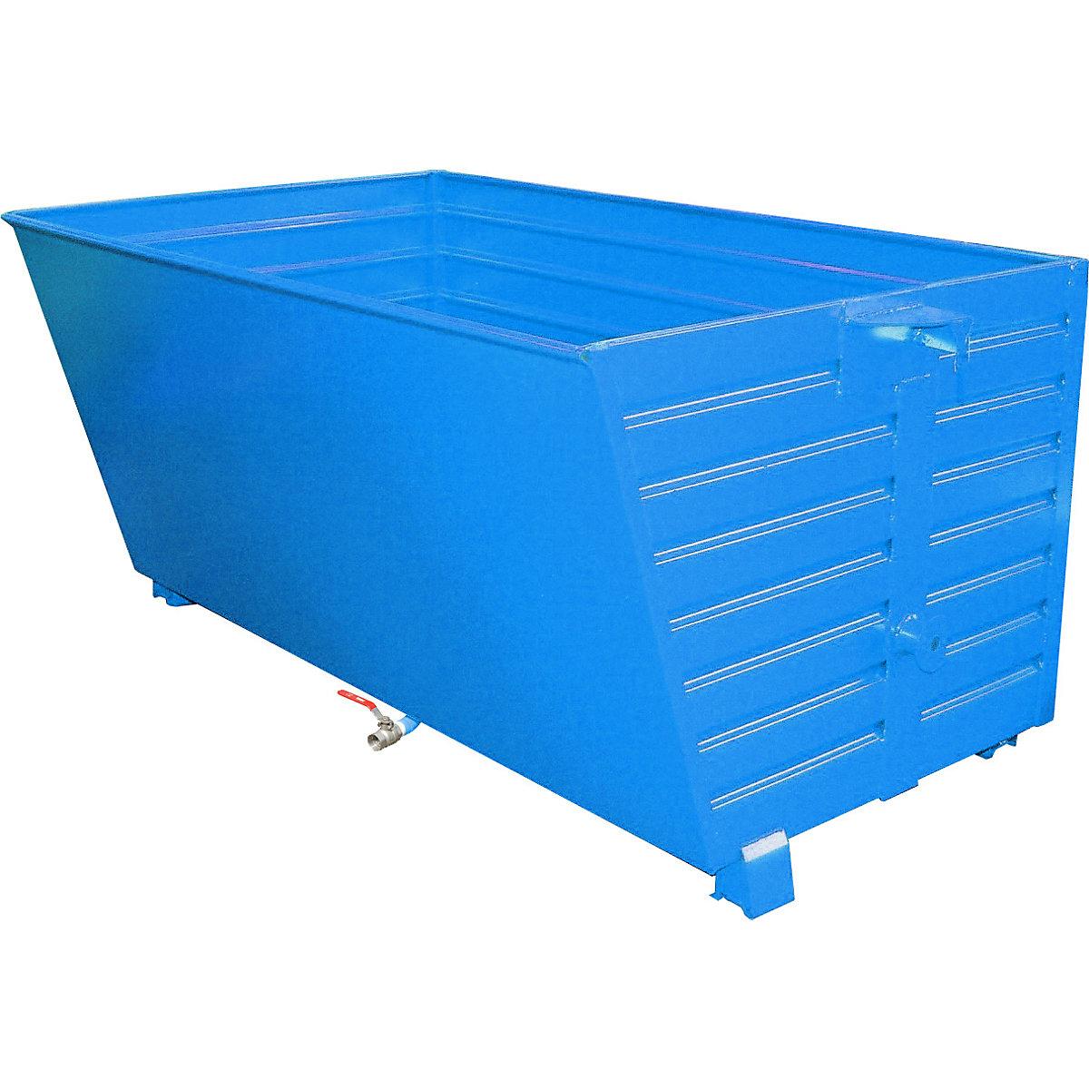 Container basculant și stivuibil pentru șpan BSS, cu inserție cu sită – eurokraft pro
